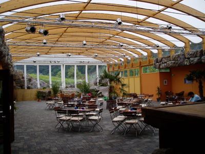 Blue Dome in Abersee Salzburg. Foto Dr. Michael Populorum