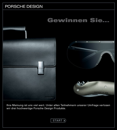 Start zur Umfrage Porsche Desing