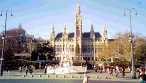 Foto Wiener Christkindlmarkt beim Rathaus 2003 Dr. Michael Populorum